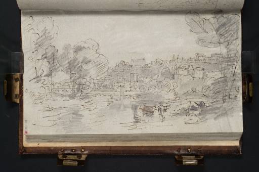 Joseph Mallord William Turner, ‘Classical Buildings by a River’ 1805