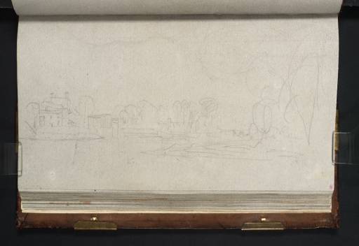 Joseph Mallord William Turner, ‘The Pavilion, Isleworth, with Sion Ferry House and Syon House’ 1805