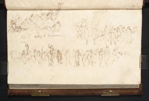 Joseph Mallord William Turner, ‘Studies of a Procession in Honour of Bacchus, and of Antony and Cleopatra’ 1805