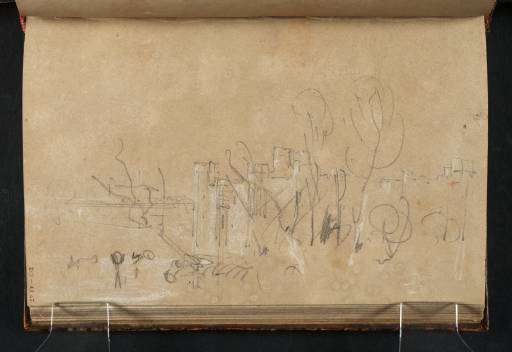 Joseph Mallord William Turner, ‘Herstmonceux Castle Seen through Trees’ c.1806-10