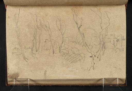 Joseph Mallord William Turner, ‘Battle Abbey Gatehouse Seen through Trees’ c.1806-10