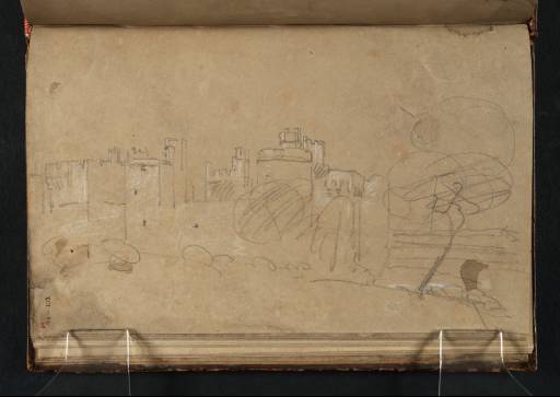 Joseph Mallord William Turner, ‘Bodiam Castle, the West Wall’ c.1806-10