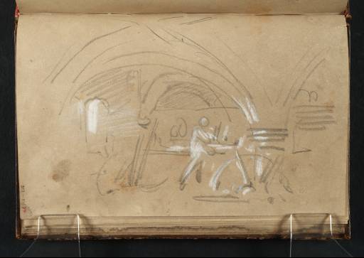 Joseph Mallord William Turner, ‘Interior of a Medieval Building’ c.1806-10