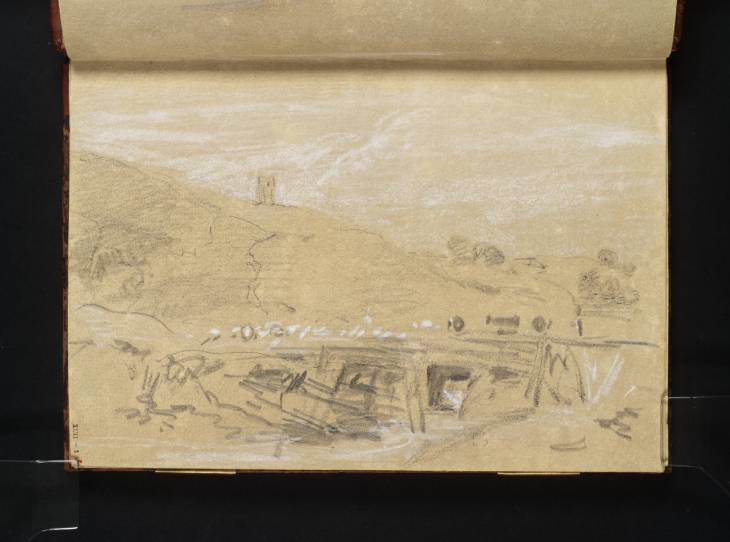 Joseph Mallord William Turner, ‘Below Winchelsea; Sheep Crossing a Wooden Bridge’ c.1806-10