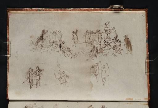 Joseph Mallord William Turner, ‘Studies of Figures, for 'Dido and Aeneas'’ 1805
