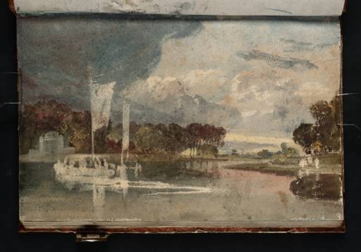Joseph Mallord William Turner, ‘The Thames at Isleworth with the Pavilion and Syon Ferry, from the Surrey Bank: Syon House in the Distance Beyond the Trees’ 1805