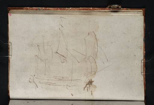 Joseph Mallord William Turner, ‘A Three-Masted Ship’ c.1805-6