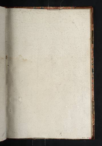 Joseph Mallord William Turner, ‘Blank’ 1805 (Blank right-hand page of sketchbook)