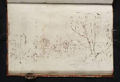 Joseph Mallord William Turner, ‘All Saints' Church, Isleworth and Sion Ferry House from the Surrey Bank of the Thames’ 1805