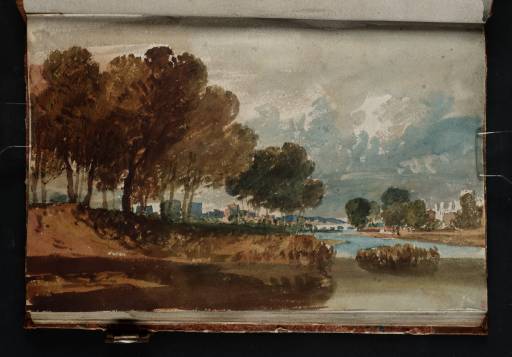 Joseph Mallord William Turner, ‘Kew Palace and Bridge Seen through Trees, from the Middlesex Bank of the Thames’ 1805
