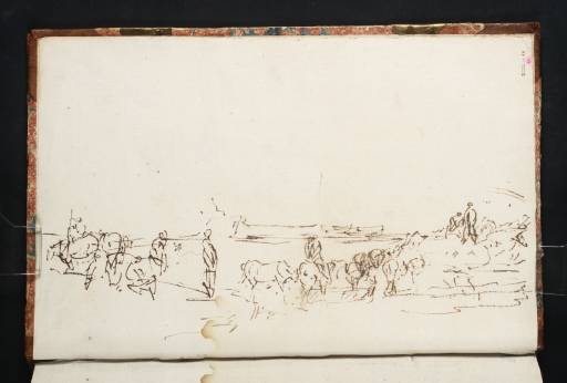 Joseph Mallord William Turner, ‘Figures and Horses: Related to 'Men with Horses Crossing a River'’ 1805