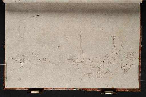 Joseph Mallord William Turner, ‘The Thames near Walton Bridge; Crane at Right’ 1805