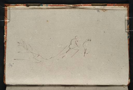 Joseph Mallord William Turner, ‘?Two Figures, One Poling a Punt: ?Related to 'Walton Bridges'’ 1805