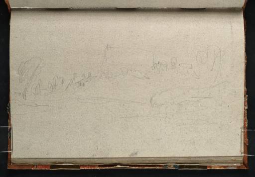 Joseph Mallord William Turner, ‘Church and Cottages by the Thames: ?Clifton Hampden’ 1805