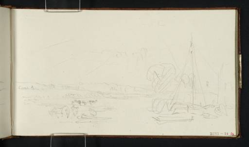 Joseph Mallord William Turner, ‘?Penton Hook, near Laleham: Sun Breaking through Clouds’ c.1807