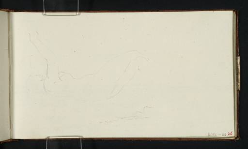 Joseph Mallord William Turner, ‘A Reclining Nude Female, Arm Raised’ c.1807