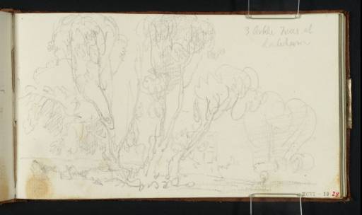 Joseph Mallord William Turner, ‘Three White Poplars at Laleham’ c.1807