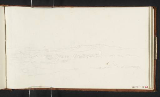Joseph Mallord William Turner, ‘River Scene, with Bridge and Church in the Distance’ c.1807