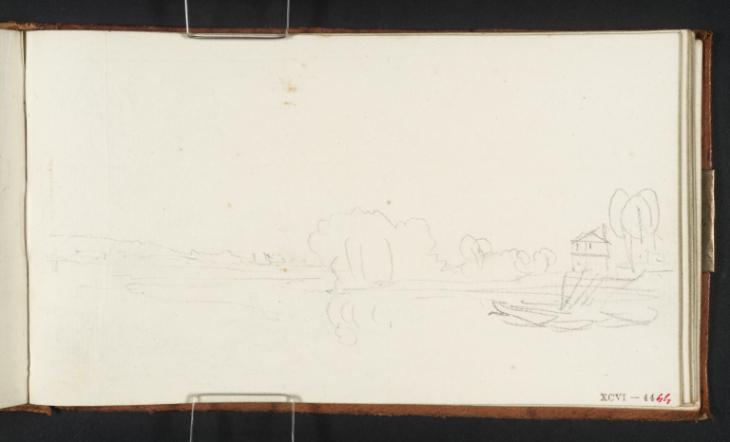 Joseph Mallord William Turner, ‘River Scene, with House on Right’ c.1807