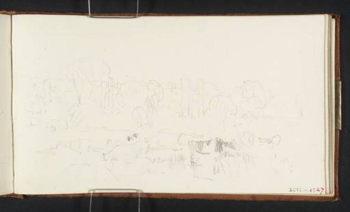 Joseph Mallord William Turner, ‘?Pope's Villa at Twickenham, Cattle in Foreground’ c.1807