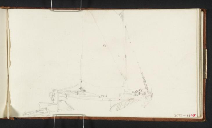 Joseph Mallord William Turner, ‘A Barge and Dinghy’ c.1807