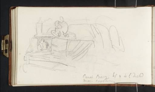 Joseph Mallord William Turner, ‘The Cabin of a Canal Boat, Man Cooking’ c.1807