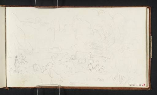 Joseph Mallord William Turner, ‘Landscape with Figures and Wagon’ c.1807