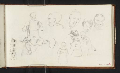 Joseph Mallord William Turner, ‘Studies of Figures and Faces’ c.1807