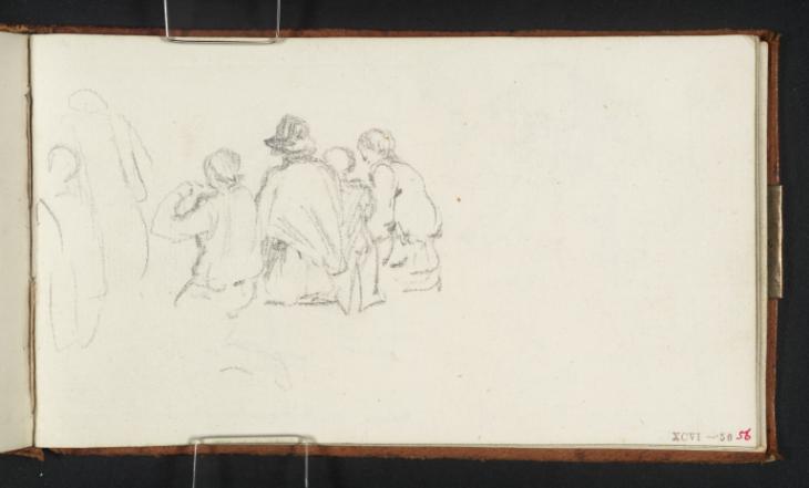 Joseph Mallord William Turner, ‘Group of Men Seated, and Two Standing’ c.1807