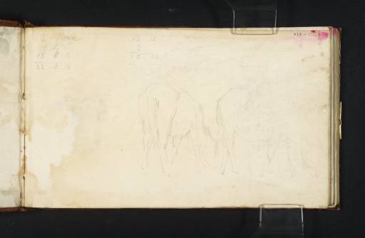 Joseph Mallord William Turner, ‘Two Horses Grazing’ c.1806-8