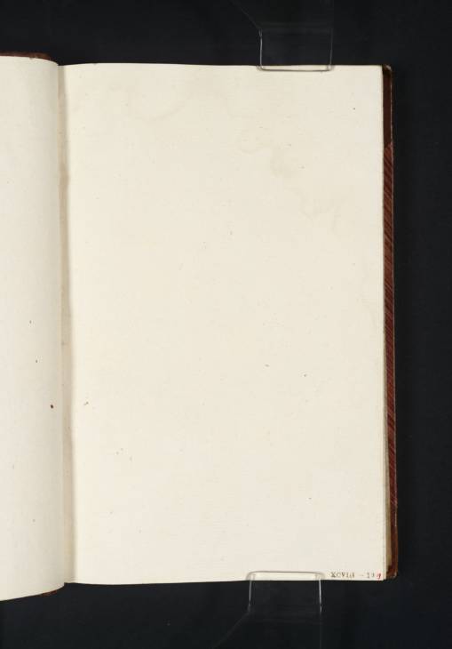 Joseph Mallord William Turner, ‘Blank’ 1805 (Blank right-hand page of sketchbook)
