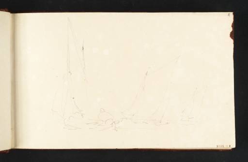 Joseph Mallord William Turner, ‘Three Fishing Boats, Sailing’ c.1805-9