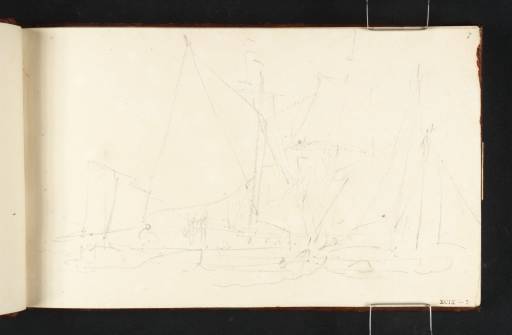 Joseph Mallord William Turner, ‘Barges Sailing’ c.1805-9