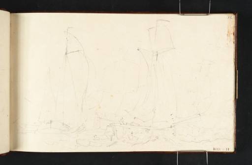 Joseph Mallord William Turner, ‘Barges and other Vessels, Sailing’ c.1805-9