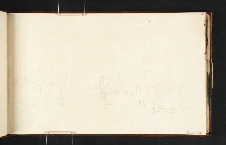 Joseph Mallord William Turner, ‘?The River Medway near Rochester’ c.1805-9