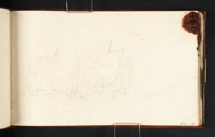 Joseph Mallord William Turner, ‘Barges and a Hulk’ c.1805-7