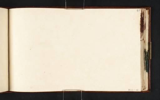 Joseph Mallord William Turner, ‘Blank’ c.1806-8 (Blank right-hand page of sketchbook)
