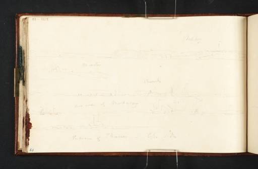 Joseph Mallord William Turner, ‘Five Strips of Thames Coast-Line: Sheppey, Minster, Sheerness and Entrance of the River Medway, Kent Side; and Entrance of the Thames, Essex Side’ c.1805-9