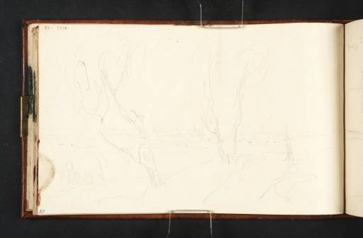 Joseph Mallord William Turner, ‘Landscape: ?River Medway’ c.1805-9