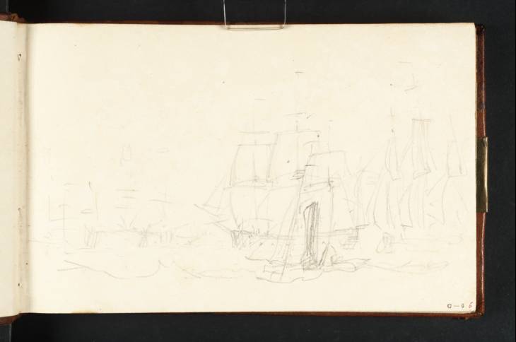 Joseph Mallord William Turner, ‘Men-of-War Entering Portsmouth Harbour’ 1807