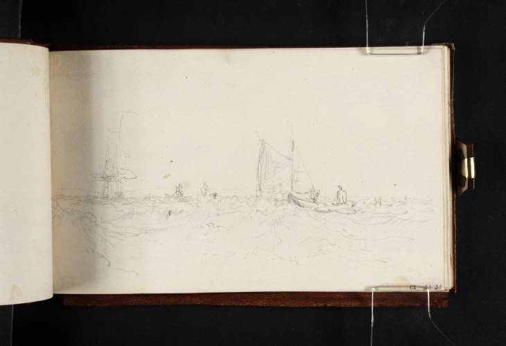 Joseph Mallord William Turner, ‘A Ship, Barge and Rowing Boats’ c.1806-14