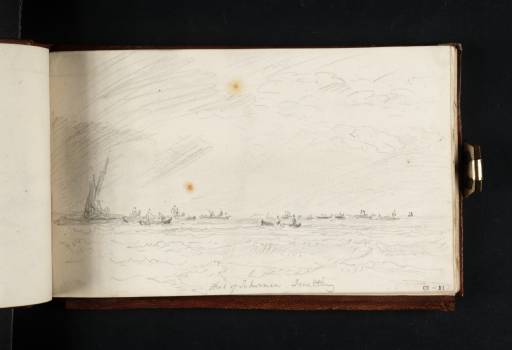 Joseph Mallord William Turner, ‘Fleet of Fishermen, Smelting’ c.1806-14