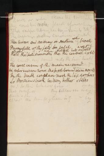 Joseph Mallord William Turner, ‘Verses (Inscription by Turner)’ c.1808