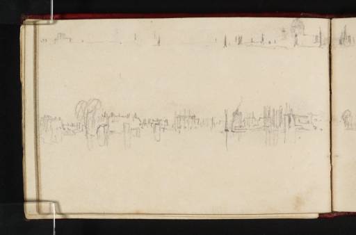 Joseph Mallord William Turner, ‘The City of London from the River Thames, and Riverside Buildings’ c.1808