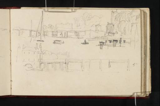 Joseph Mallord William Turner, ‘Two Studies of a Wooden Bridge’ c.1808