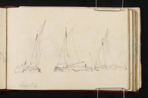 Joseph Mallord William Turner, ‘Three Sailing Barges’ c.1808