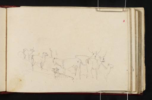 Joseph Mallord William Turner, ‘Group of Stags and Deer’ c.1808