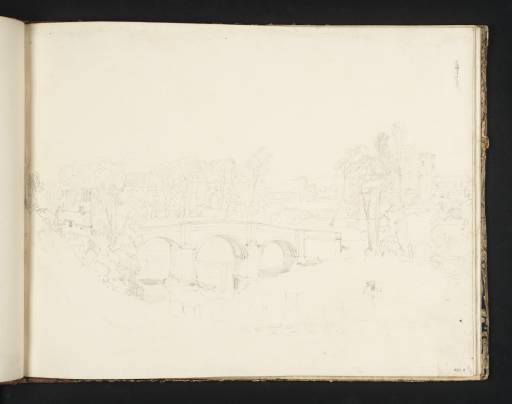 Joseph Mallord William Turner, ‘The River Calder, Whalley Bridge and Village’ 1808