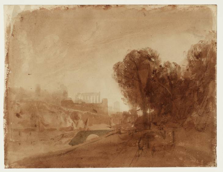 Joseph Mallord William Turner, ‘Wooded Landscape with a Bridge’ 1808