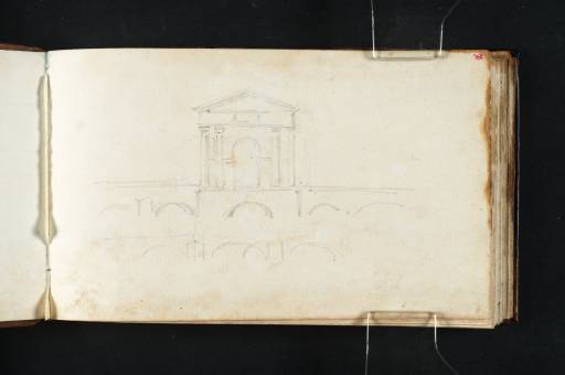 Joseph Mallord William Turner, ‘Design for a Building on a Bridge’ 1808
